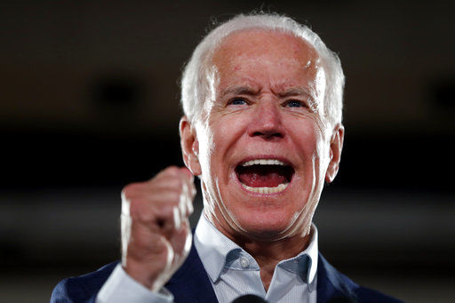 Former Vice President Joe Biden speaks as he appears at a campaign rally for incumbent Sen. Claire McCaskill, D-Mo., Wednesday, Oct. 31, 2018, in Bridgeton, Mo. McCaskill is running for re-election. (AP Photo/Jeff Roberson)