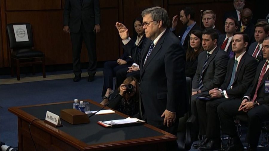 Barr is making his first public appearance since releasing a summary of the special counsel Robert Mueller's conclusions when he testifies at a House appropriations subcommittee hearing.