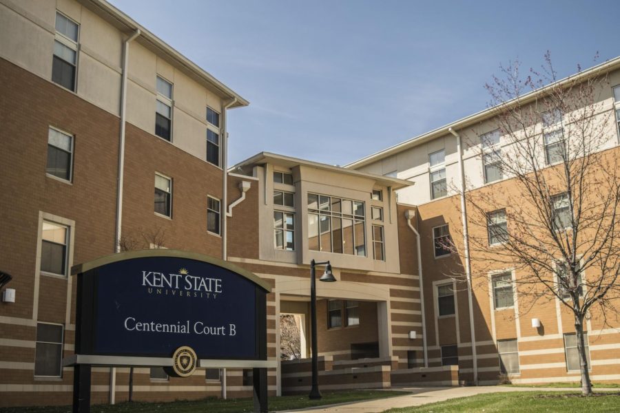 Centennial Court B on Kent State’s main campus in April 2017. FILE.