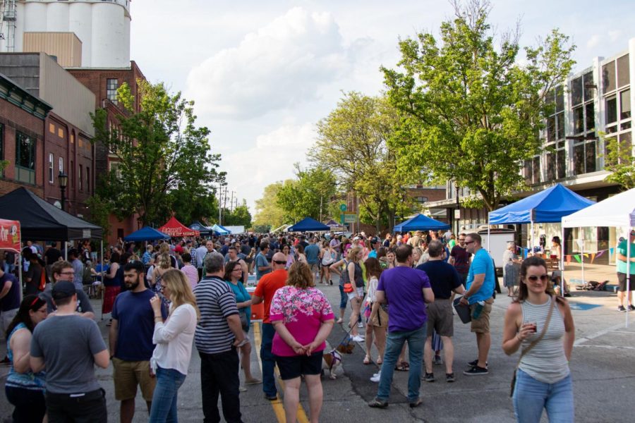Thirsty people gathered on Water St. between E. Main and Portage to enjoy malt beverages from all across Northeast Ohio on May 18, 2019.  