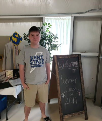 Tanner Noble poses during his graduation open house at Braceville Christian Church on Saturday, June 8, 2019.