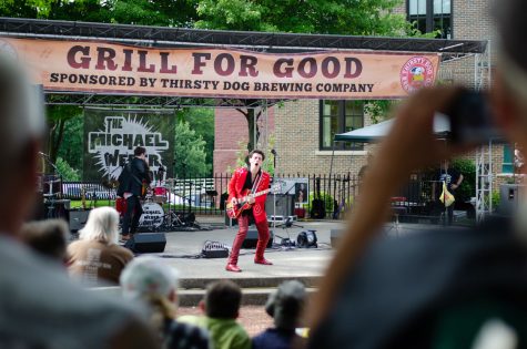 The Michael Weber Show preforms at the Grill For Good Event held downtown on June 8, 2019.