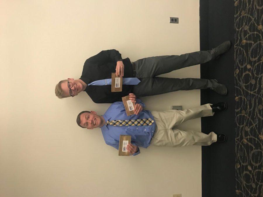 Mitch and I won two TV2 golden tape awards last spring. I won the tape for Sports Department MVP and we both won the Best Sports Show award for SportsCorner 2.0. 