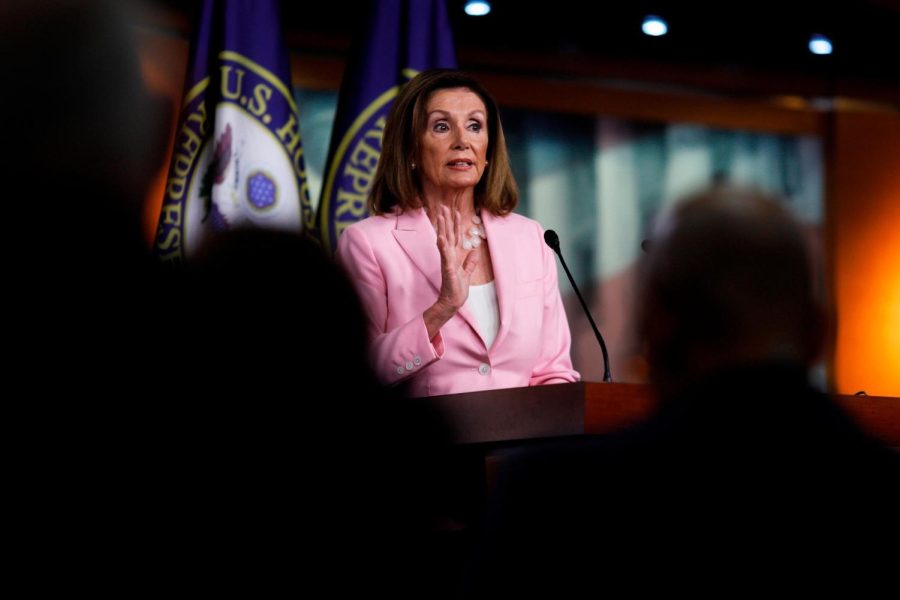 House Speaker Nancy Pelosi is scheduled to meet with six House committee chairmen who are leading investigations into President Donald Trump, ahead of a full caucus meeting to discuss next steps, according to Democratic sources.