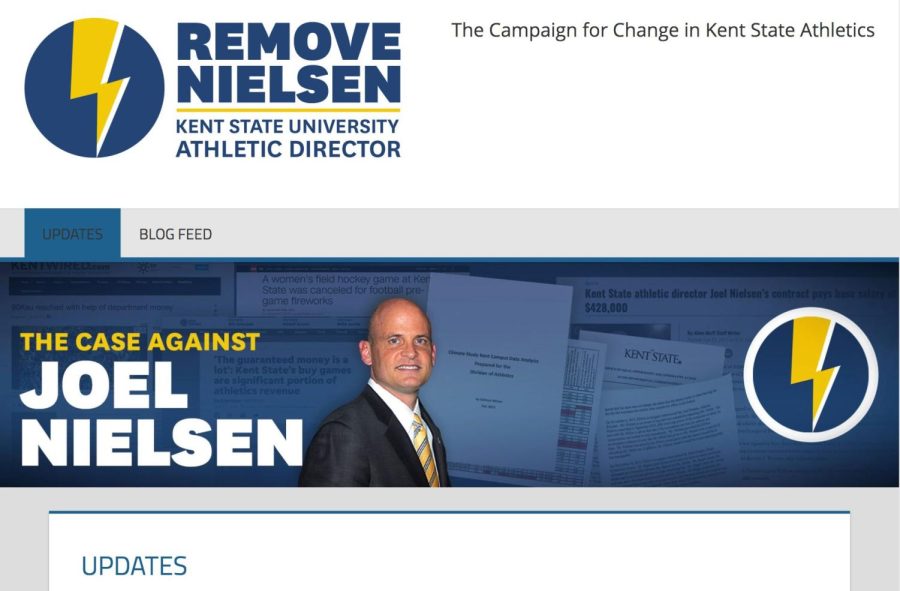 The+home+page+of+the+Remove+Nielsen+website+that+raises+concerns+about+the+Kent+State+University+Athletics+Department.