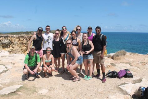 The 2017 Puerto Rico trip group poses in Rican, Puerto Rico. 2017.