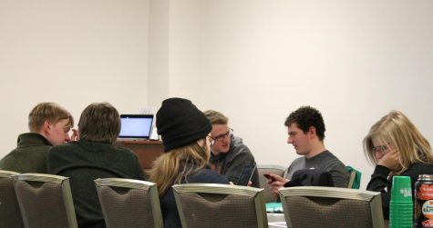 Kent State College Democrats discuss Super Tuesday results during their meeting on March 3, 2020. 