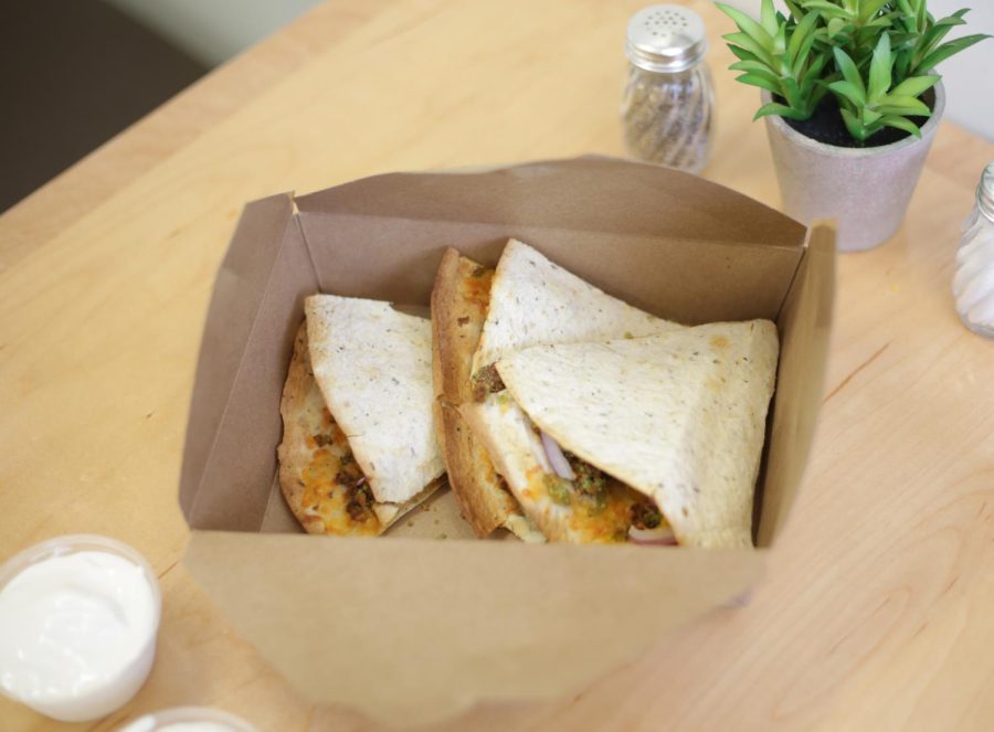 A+quesadilla+ordered+at+Grazers+on+Friday%2C+March+6%2C+2020.%C2%A0