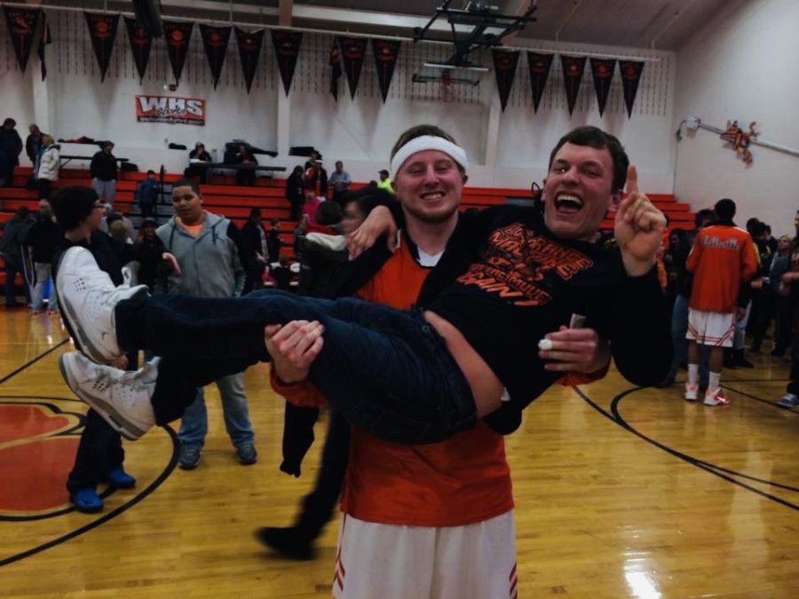 Me and Seth Bad Mamma-Jamma Bradford after a big playoff win over Leetonia. Good times!