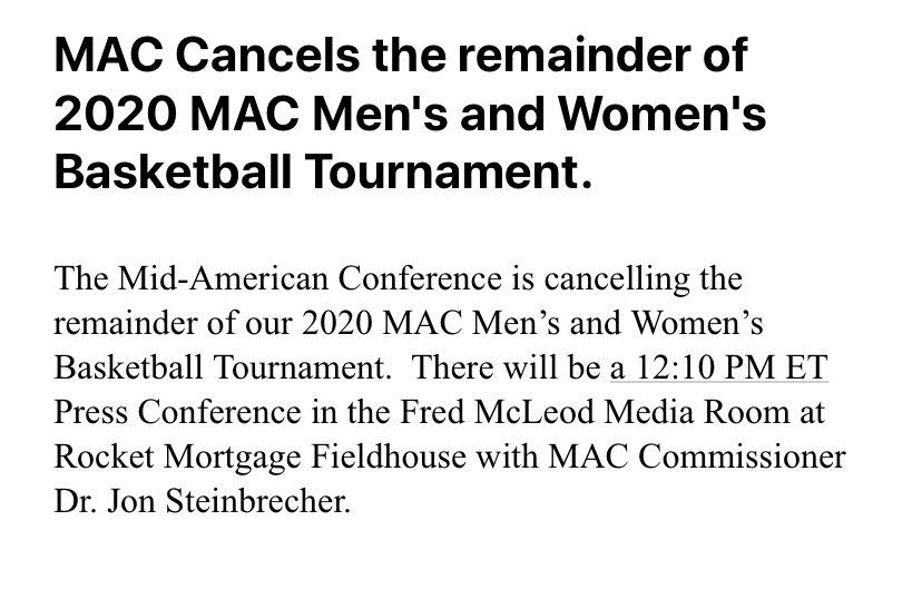 The+MAC+announced+via+this+press+release+that+it+was+canceling+the+remainder+of+the+tournament.