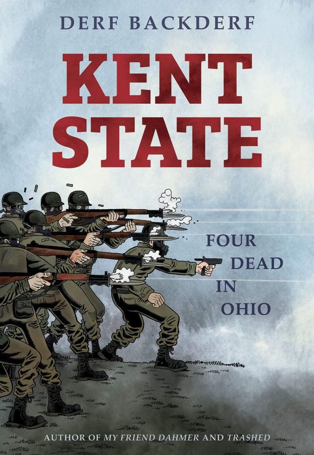 The cover of Derf Backderfs graphic novel “Kent State: Four Dead In Ohio,” which will now release on Sept. 4. 