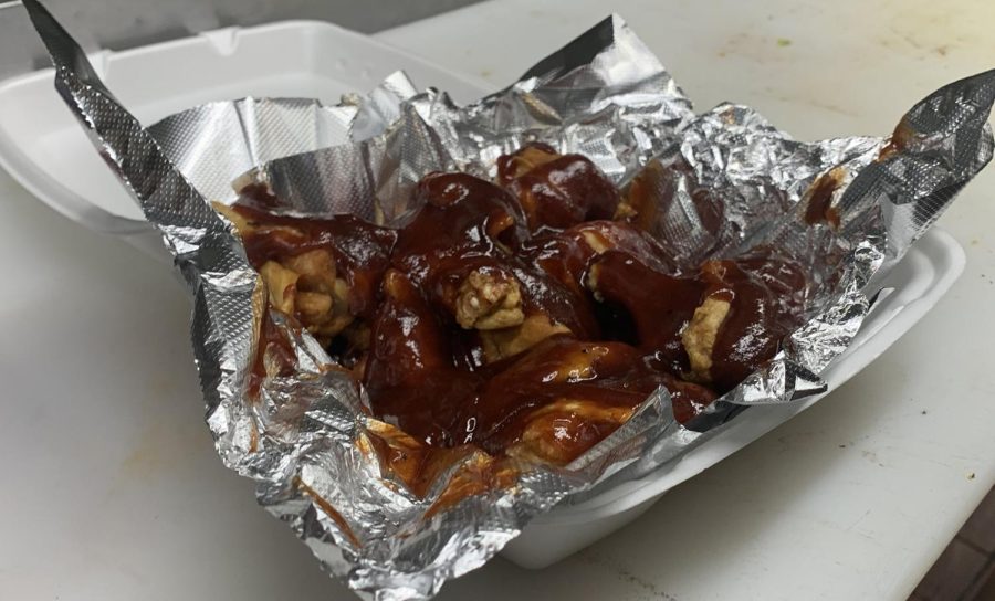 BBQ wings at EyroGyro, who won first place for best drunk food. EuroGyro also hosts karaoke and stand-up nights throughout the week.