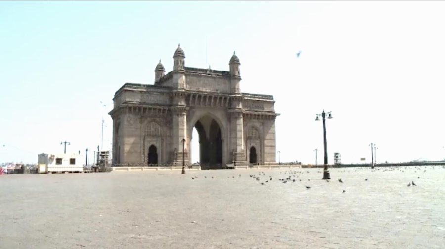 The Gateway of India, one of the prime tourist attractions in Mumbai, is deserted as Prime Minister Narendra Modi ordered a complete lockdown of the country's 1.3 billion people.