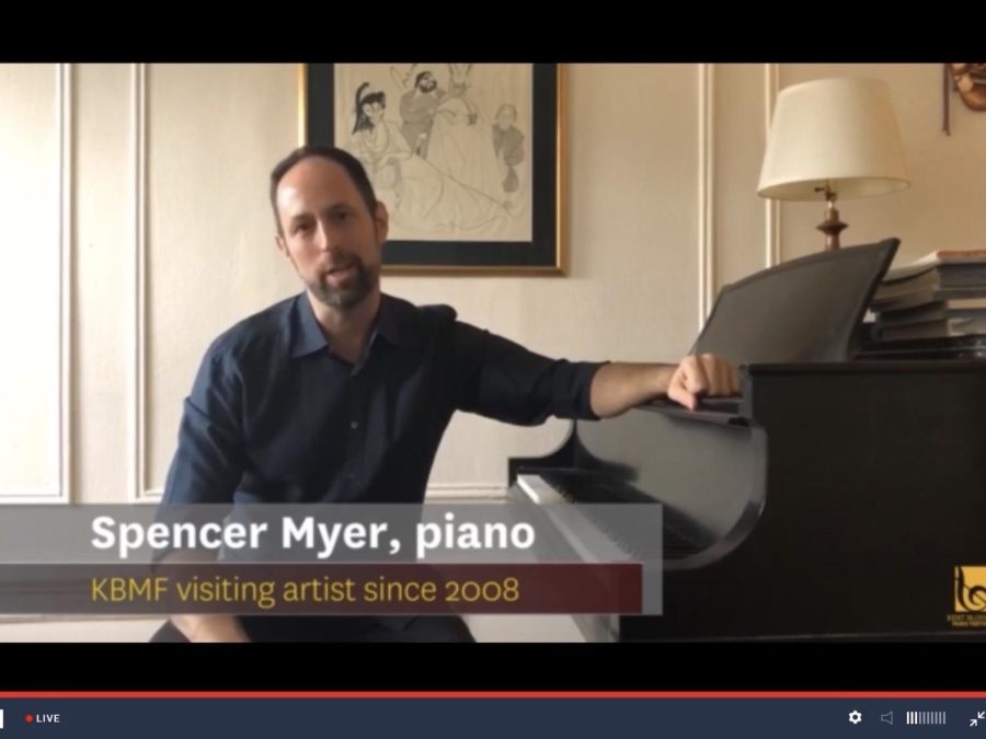 Spencer Myer, a visiting artist of the Kent Blossom Music Festival, has been a part of the music festival since 2008. 
