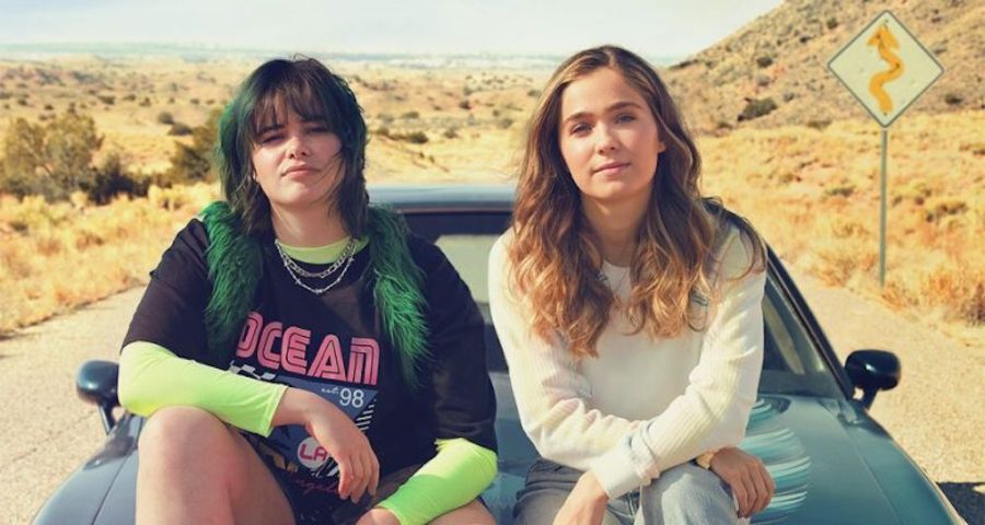 HBO Max’s “Unpregnant” stars Haley Lu Richardson (right) and Barbie Ferreira (left) as the two characters leave the state of Missouri to get an abortion. 