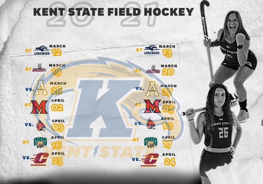 A+graphic+of+the+field+hockey+schedule%2C+produced+by+the+Kent+State+Department+of+Athletics.+Oct.+20%2C+2020.