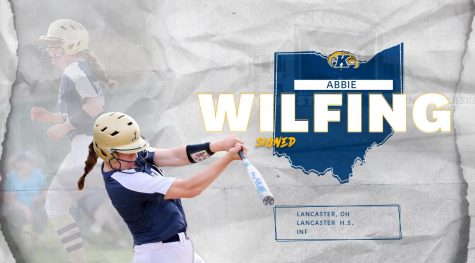 Abbie Wilfing, of Lancaster, Ohio, was the first player to sign with Kent State softball. Nov. 12, 2020.