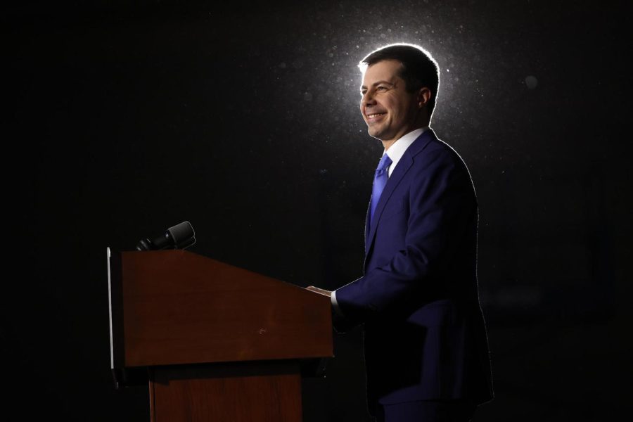Former+South+Bend%2C+Indiana+Mayor+Pete+Buttigieg%2C+seen+here+at+Drake+University+on+February+03%2C+2020+in+Des+Moines%2C+Iowa%2C+has+been+selected+as+President-elect+Joe+Bidens+pick+for+transportation+secretary.
