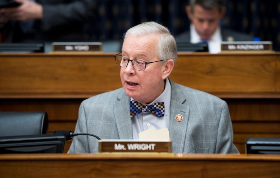 UNITED STATES - MARCH 13: Rep. Ron Wright, R-Texas, takes his seat for the House Foreign Affairs Committee hearing on NATO at 70: An Indispensable Alliance on Wednesday, March 13, 2019. (Photo By Bill Clark/CQ Roll Call via AP Images)