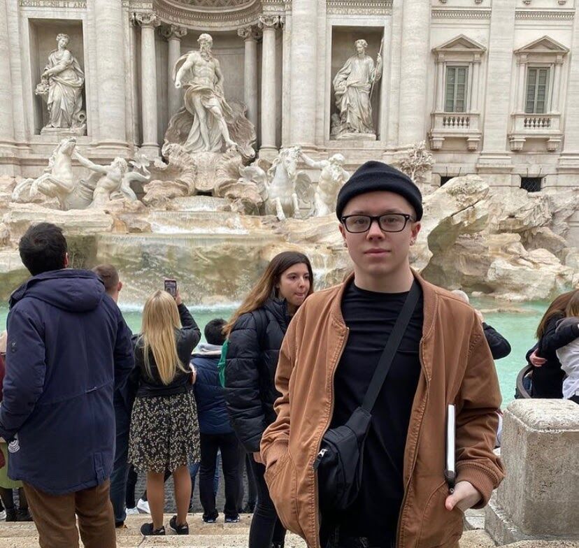 Quinn McGuire abroad in Rome.