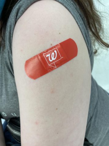 This was after I got the vaccine featuring the Walgreens Band-Aid that I was the most excited about.