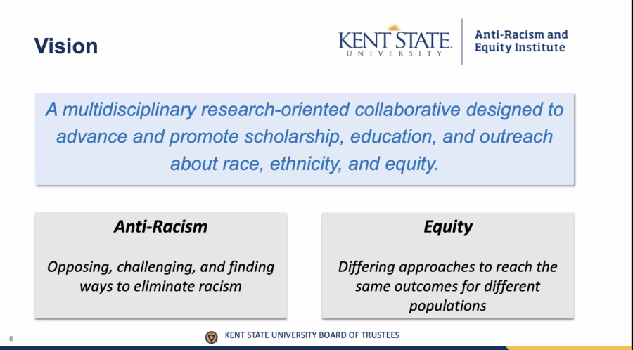 The Board of Trustees approved the Anti-Racism and Equity Institute in a Zoom meeting Wednesday. Mandy Munro-Stasiuk, interim dean of the College of Arts and Sciences, presented the proposal at the Academic Excellence and Student Success Committee meeting March 4.