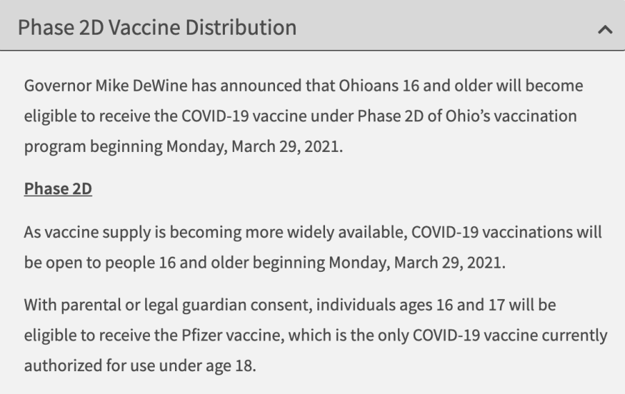 A description of Phase 2D of vaccine distribution.