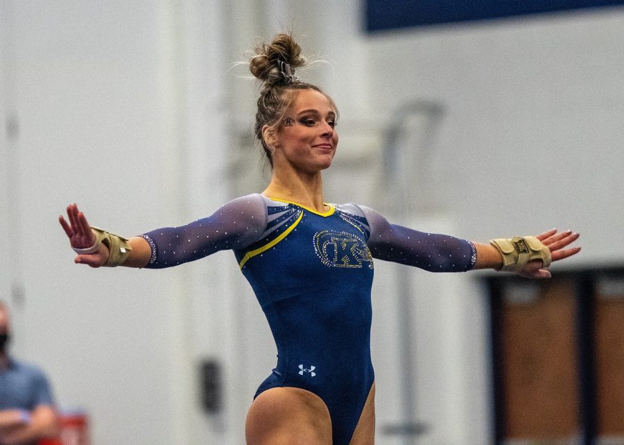 Abby Fletcher was named the 2021 Mid-American Conference Gymnast of the Year. April 23, 2021.