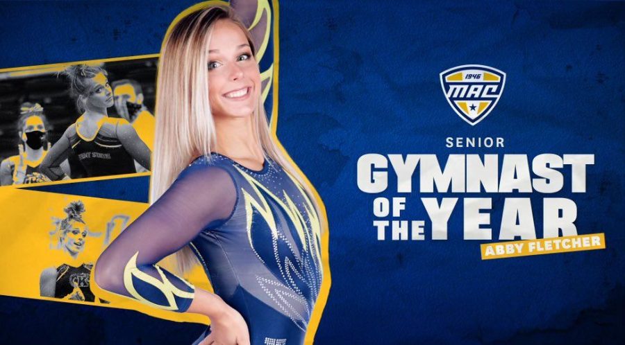KSU%E2%80%99s+graphic+created+to+congratulate+Fletcher+on+her+Gymnast+of+the+Year+award.+April+23%2C+2021.