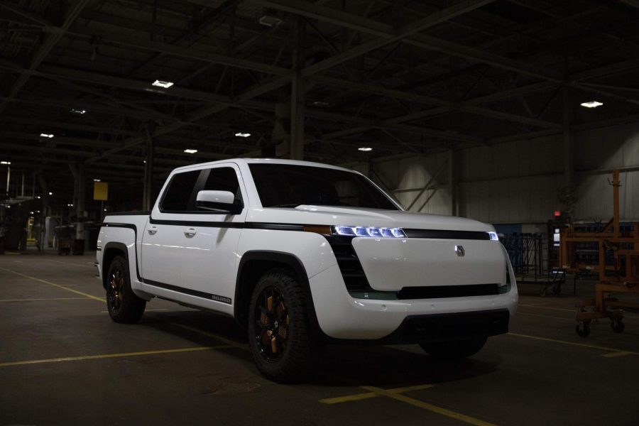 Lordstown Motors, unveils their new electric pickup truck Endurance in Lordstown, Ohio, on October 15, 2020. The old GM factory has been acquired by Lordstown Motors, an electric truck startup. - Workers at the General Motors factory in Lordstown, Ohio, listened when US President Donald Trump said companies would soon be booming. But two years after that 2017 speech, the plant closed. GMs shuttering of the factory was a blow to the Mahoning Valley region of the swing state crucial to the November 3 presidential election, which has dealt with a declining manufacturing industry for decades and, like all parts of the US, is now menaced by the coronavirus. (Photo by MEGAN JELINGER / AFP) (Photo by MEGAN JELINGER/AFP via Getty Images)