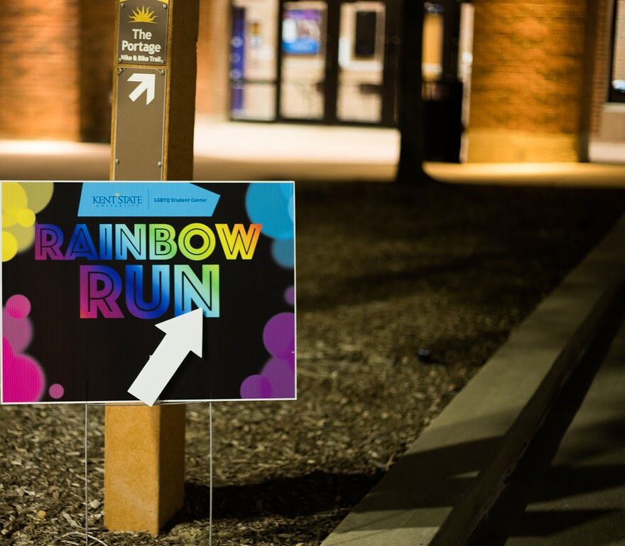 Sign from the Rainbow Run in 2019.