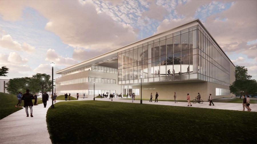 A+rendering+of+Crawford+Hall%2C+what+will+be+the+new+building+for+the%C2%A0Ambassador+Crawford+College+of+Business+and+Entrepreneurship%2C+formerly+known+as+the+College+of+Business+Administration.+The+Kent+State+Board+of+Trustees+voted+to+approve+the+renaming+of+the+college+and+construction+of+the+new+building+at+its+meeting+on+Friday%2C+Oct.+22%2C+2021.