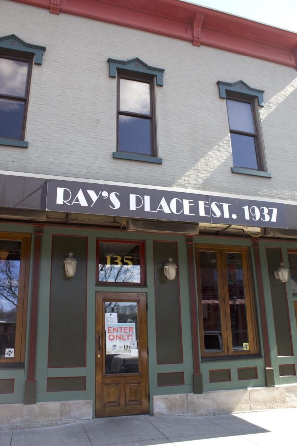 Rays Place restaurant on 135 Franklin Ave.  Pictures is the front of the restaurant and bar right next to Taco Tantos.
