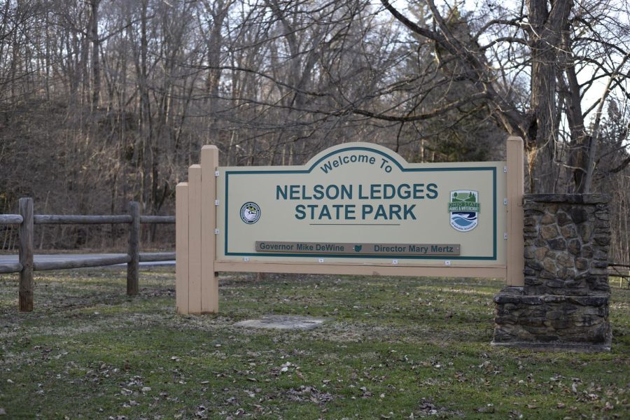 Nelson Ledges Quarry Park is located at 12001 State Route 282 in Garrettsville, Ohio. 
