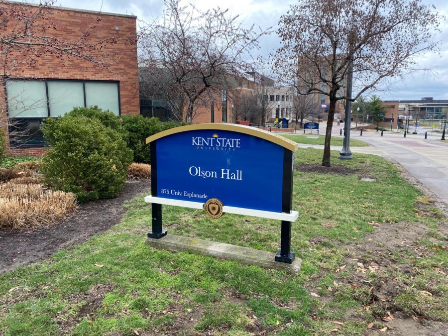 Olson Hall is connected to Lake Hall, located next to the MAC.
