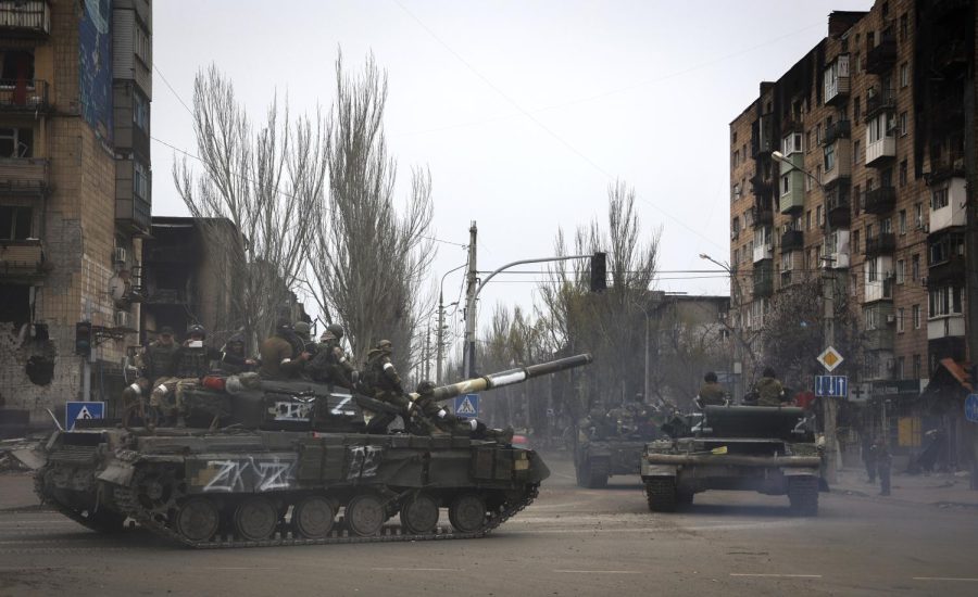 Russian+military+vehicles+move+in+an+area+controlled+by+Russian-backed+separatist+forces+in+Mariupol%2C+Ukraine%2C+Saturday%2C+April+23%2C+2022.+%28AP+Photo%2FAlexei+Alexandrov%29