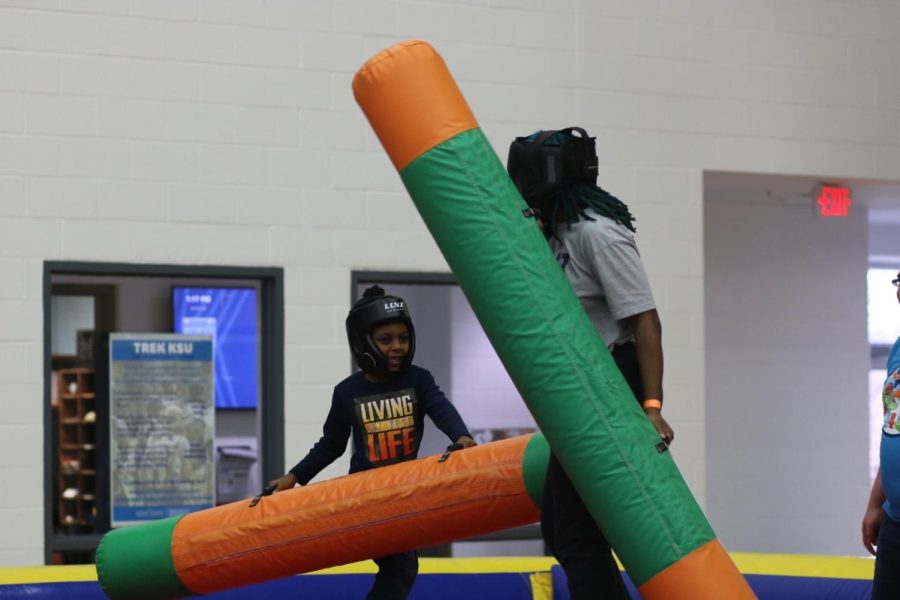 Students and their younger siblings participated in the Sibs and Kids event this weekend.
