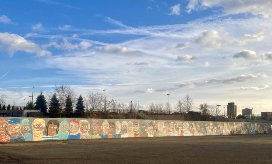 The Kings and Queens mural that is set to be restored in Akron. 