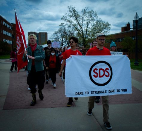 The  Students for a Democratic Society led a protest and march for justice for pro-choice rights on Thursday, May 5.