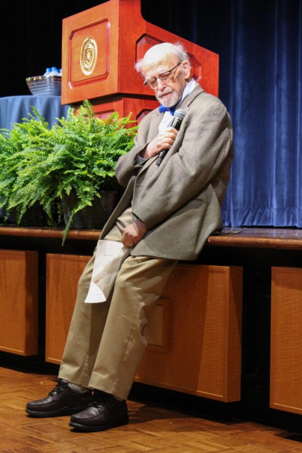 Jerry Lewis was a faculty marshal during May 4, 1970.  1970 was his first year serving as a faculty marshal.  He was actively teaching at Kent State from 1966 to 2013 as a Professor Emeritus of Sociology.  He spoke at the Jerry M. Lewis May 4 Lecture Series and Luncheon on Monday, May 2.