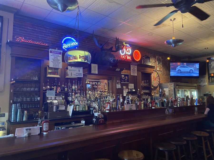 The bar at Rays Place, located at 135 Franklin Ave. in downtown Kent.
