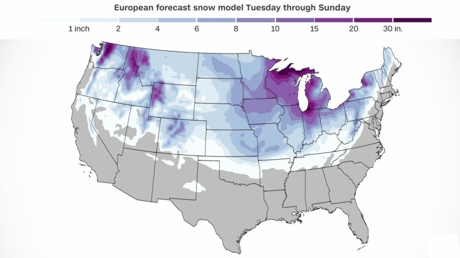 The coldest air of the season -- by far -- will dive down from Canada, bringing dangerously cold temperatures to millions this week. Temperatures will drop so low in some places that frostbite could begin in as little as 5 minutes on exposed skin.