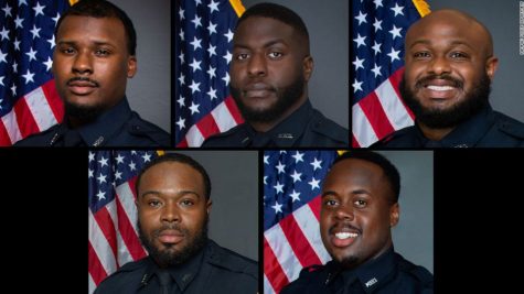 Pictured are top, from left, former officers Justin Smith, Emmitt Martin III and Desmond Mills, Jr. and, bottom, from left, Demetrius Haley and Tadarrius Bean. Memphis Police Department