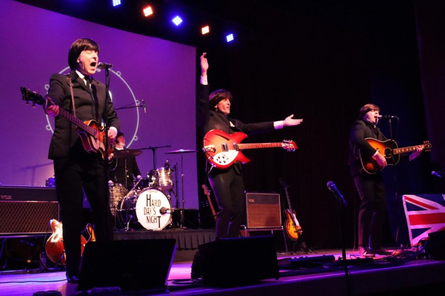 Hard Day’s night trying to get the crowd to clap along during the 9th annual Beatlesfest at the Kent Stage Feb 17th 2023