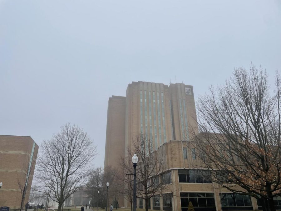 A foggy morning by the Library