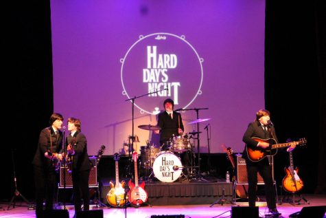 Hard Day’s Night performs at the Kent Stage, locted at 1025 Risman drive, during the ninth annual Beatlefest Feb. 17.