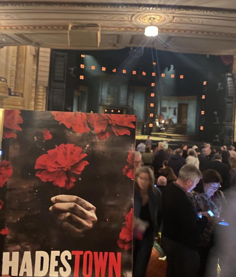 Playbill from the national tour of Hadestown. Hagan Whiteleathers class saw the show Feb. 18.