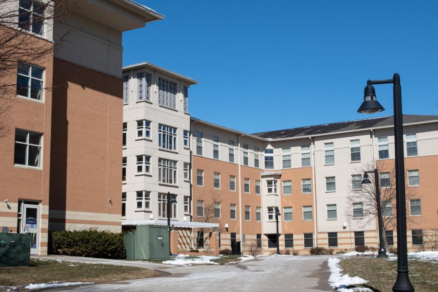 Centennial Court D, located at 1300 Chiarucci Drive. The Centennial Courts were nominated for the “Best Residence Hall” on campus.