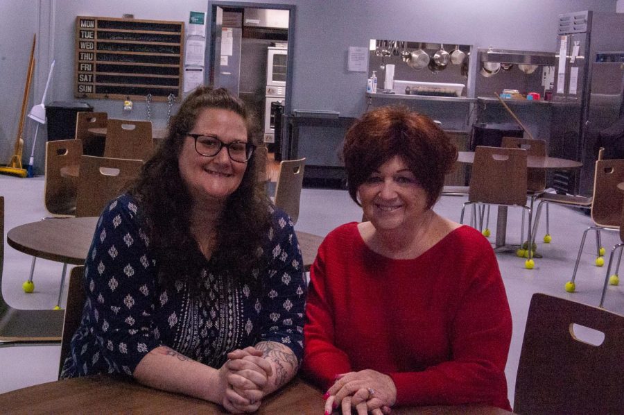 Volunteer Belinda Marburger (left) and Anne Marie Noble (right), the executive director of Haven of Portage County. It is located at 2645 State Route 59 in Ravenna.