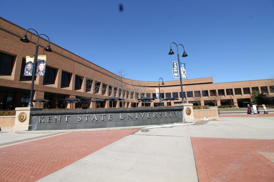 Kent State’s Student Center is located on Risman Plaza.
